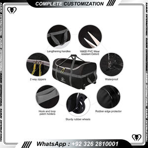 Sac à roues d'ABS transparent coloré Offre Spéciale imperméable avec la serrure normale et l'universel mignon - Product Image 5