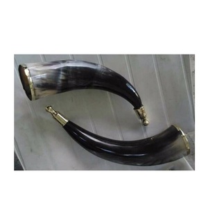 Corne à boire Viking authentique tasse rustique faite à la main guerrier médiéval chope gobelet sculpté navire hydromel nordique naturel - Product Image 5