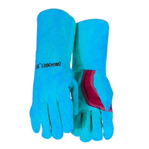 Gants de travail de sécurité multifonctionnels à faible MOQ pour les soudeurs, gants de travail de soudage en cuir de vachette double couche de haute qualité - Product Image 1