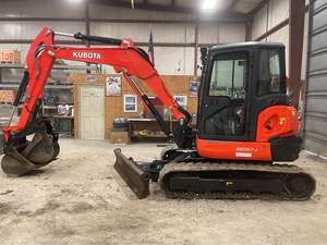 2020 Kubota Lame à angle KX057-4 pouce hydraulique-2 godets Excavator - Product Image 2