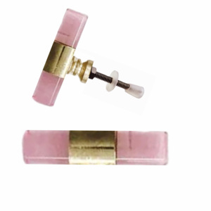 Bravo T-Bar ลูกบิดทองเหลืองสีชมพูราชินีมือจับดึงอเนกประสงค์สำหรับห้องครัวห้องนอนโรงเรียนตู้วิลล่าตู้เสื้อผ้า - Product Image 2