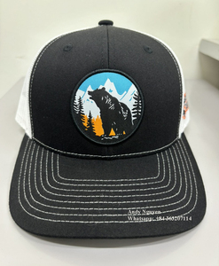 Custom Logo 6-Panel Mid Profile 112 Trucker <b>Golf</b> <b>Hats</b> Breathable <b>Waterproof</b> CVC Fabric Sport 3D Embroidery OEM Vietnam Headwear - Product Image 1