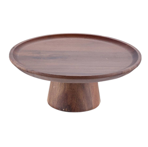 Soporte de pastel de madera Juego de exhibición de mesa de postre Soporte de pastel de madera Forma redonda Soporte de pastel de madera personalizado - Product Image 5