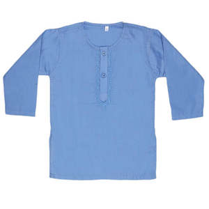 ชุดเสื้อผ้าเด็กแรกเกิดแบบชัลวาร์ คามีซ - สีฟ้า - Product Image 4