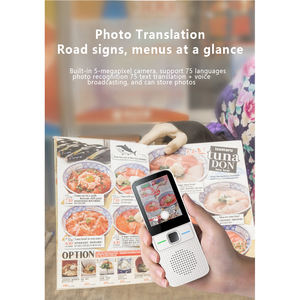 Dispositif de traduction intelligent hors ligne en temps réel, écran tactile TFT 2 pouces, système d'exploitation Android, connectivité BT, enregistrement IPS, accès Wi-Fi - Product Image 2
