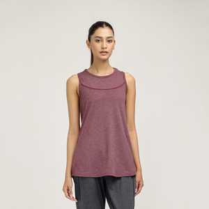 Venta caliente sin mangas Color sólido deportes y ropa de calle de alta calidad mujeres ajustadas verano Casual Tank Tops ligero y de secado rápido - Product Image 2