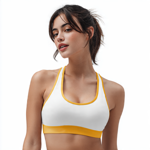 บราสปอร์ตบรารัดรูปสำหรับผู้หญิงเสื้อชั้นในฟิตเนสยิมเสื้อครอปแขนกุด - Product Image 2