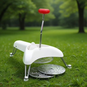 Éplucheur de légumes écologique blanc avec lame en plastique ABS pour couper et râper - Product Image 3