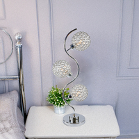 Lampe de table contemporaine 3s fabriquée en usine avec interrupteur tactile Abat-jour en dôme de conception simple pour chambre et salon Base d'ampoule E26