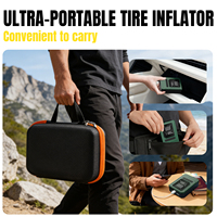 Compresseur d'air portable sans fil numérique rechargeable pour pneus de voiture et moto avec affichage LED et moniteur de pression des pneus