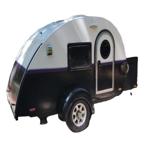 รถพ่วงขนาดเล็กน้ำหนักเบา300กก. 400กก. สำหรับตั้งแคมป์ทนทานต่อการประกอบแผงอลูมิเนียม XPS ไม้อัดสีเงิน - Product Image 1