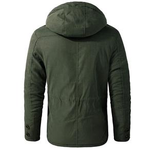 Men's Thick New Arrival Warm Winter Sheep <b>Skin</b> Jacket Wool/Polyester Polyester-Filled Waterproof Windproof Outdoor Hooded - Product Image 5