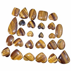 อัญมณีทรงหลังเบี้ยตาเสืออัญมณีทรงหลวมธรรมชาติสำหรับทำเครื่องประดับ - Product Image 2