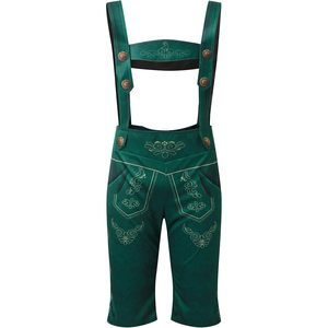 Top Trending Men's Bavarian Knee Lederhosen Hecho a medida con botón Cierre de mosca Cintura media Buena calidad Estilo casual - Product Image 1