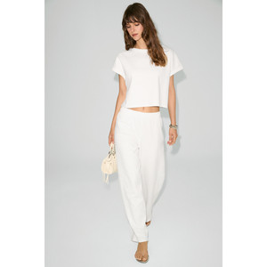 Ensemble deux pièces pour femme ETHIQUET ELIZ en coton biologique, col rond, épaules tombantes, coupe droite - Product Image 5
