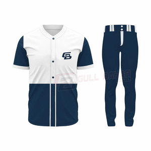 Uniformes d'équipe de baseball personnalisés Tissu respirant avec graphiques sublimés et logos Style de jeu - Product Image 2