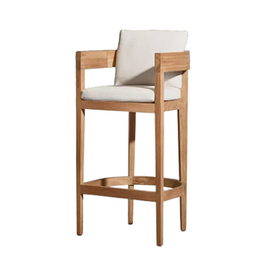 Tabouret de bar en teck de jardin meubles fabrication extérieure indonésie - Product Image 1