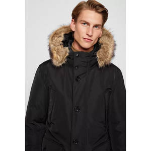 Chaqueta acolchada con capucha impermeable para hombre de High Street 2025, abrigo de invierno de poliéster personalizado, servicio OEM/ODM disponible - Product Image 4