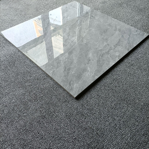 Carrelages de salon de luxe 600x600mm Gris brillant Porcelaine intégrale - Product Image 2
