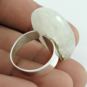 แหวนเพชรสีรุ้งธรรมชาติสำหรับใส่ในชีวิตประจำวัน925รูปไข่ทำด้วยมือทำด้วยมือ - Product Image 4