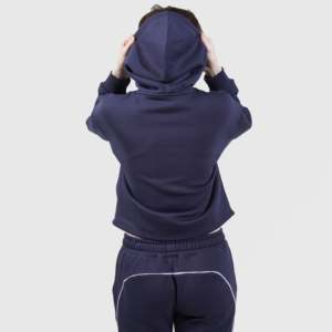 Sudadera con Capucha Raxe Azul Marino, Tejido Transpirable para la Temporada de Otoño - Product Image 2