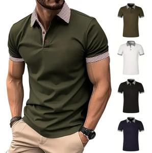 Polo à manches courtes pour homme en coton 100% de haute qualité, 230 g/m², été, broderie personnalisée, polos décontractés pour homme - Product Image 2