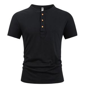 Haute qualité 100% coton hommes T-Shirt en gros recadrée classique grande taille manches courtes respirant tricoté tissu - Product Image 6