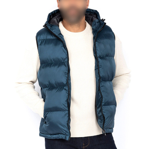 Chaleco acolchado impermeable para hombre, chaleco acolchado para exterior, Impresión de logotipo personalizado, servicio OEM al mejor precio, chaleco de color sólido para hombre - Product Image 2