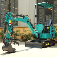 Produit en promotion : Mini-excavatrice de 1 tonne Euro 5 CE EPA, hydraulique sur chenilles, petite excavatrice agricole pour vergers, nouvelle mini-pelle diesel