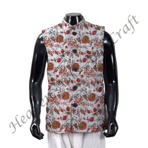 2025 nouveau imprimé en gros et fabrication bas prix indien main matelassé manteau main bloc imprimé Kantha veste - Product Image 4