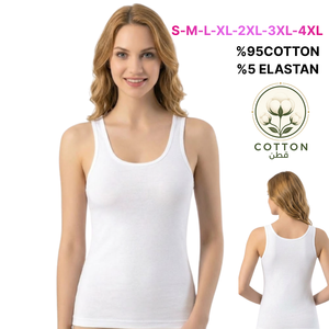Women's <b>sleeveless</b> cotton camisole Solid <b>white</b> tank <b>top</b> breathable Breathable cotton camisole <b>top</b> - Product Image 4