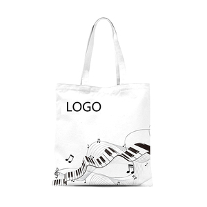 Sac en coton personnalisé avec logo, style artistique naturel, sac à musique pour étudiants en musique, sacs fourre-tout en coton de style actuel - Product Image 4