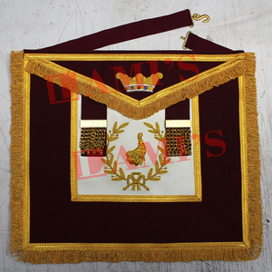 Orden masónica de Athelstan Grand Senior Deacon delantal personalizado bordado a mano delantal para la venta - Product Image 1