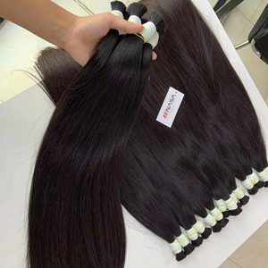 Precio al por mayor Extensiones de cabello a granel Cabello humano virgen vietnamita Double Drown 100 gramos Colores claros 22 pulgadas - Product Image 1
