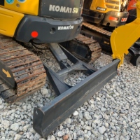 Excavatrice Komatsu PC50MR d'occasion, modèle 2023, 5 tonnes, mini-pelleuse compacte, moteur Cummins, machine de construction