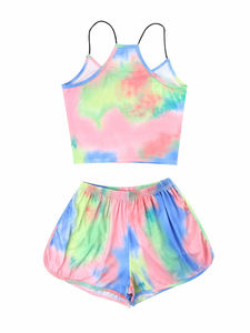 ชุดเซ็ตเสื้อครอปและกางเกงขาสั้นผู้หญิงมาใหม่ พร้อมโลโก้และดีไซน์ตามสั่ง ระบายอากาศได้ดีและแห้งเร็ว - Product Image 3