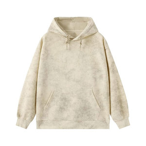 Sudadera con capucha de lavado ácido para hombre, sudaderas con capucha Vintage de gran tamaño, Sudadera con capucha de algodón, jersey básico Retro holgado, ropa de calle, Top - Product Image 1