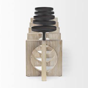 Handmade Eco-Friendly Luxury Mango Wood Cylinder Tabletop <b>Candelabra</b> for Hotel Decoration - Product Image 4
