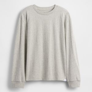 T-shirt à manches longues pour garçons de haute qualité, uni, sans marque, vente en gros, coton biologique durable, vêtements pour enfants - Product Image 6