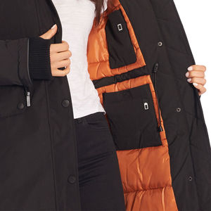 Veste parka pour femme en coton imperméable pour l'hiver 2026, taille plus, fermeture éclair, manches longues, capuche, OEM - Product Image 4