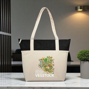 Ecosprout กระเป๋าผ้าใบผ้าฝ้ายทนทานออกแบบได้เองเป็นมิตรต่อสิ่งแวดล้อมใช้ซ้ำได้ - Product Image 1