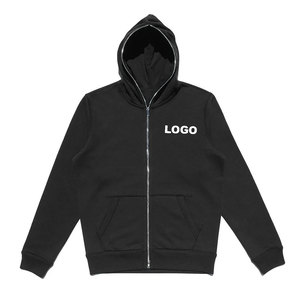 Comprar jerseys de estilo callejero de gran tamaño de alta calidad básicos de mezcla de algodón personalizado bordado sudaderas con capucha transpirables con logotipo personalizado - Product Image 5