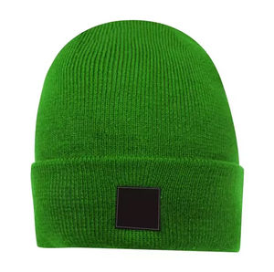 Gorro personalizado bordado gorro al por mayor acrílico satén forrado cálido hombres invierno tejido Jacquard gorro - Product Image 3