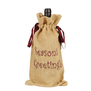 High Quality Single Bottle Wine Tote Bag Eco-Friendly Jute <b>Water</b> Bottle <b>Carry</b> Bag with Gift Cover Best Price Sale - Product Image 1
