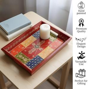 Plateau de service en bois MDF avec revêtement émaillé, design, hôtels et restaurants, articles de cuisine, plateau de table, haute qualité - Product Image 2