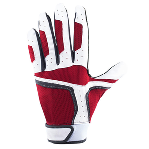 Fabrication professionnelle de haute qualité Gants de frappeur de baseball Vente chaude en cuir véritable de haute qualité - Product Image 5