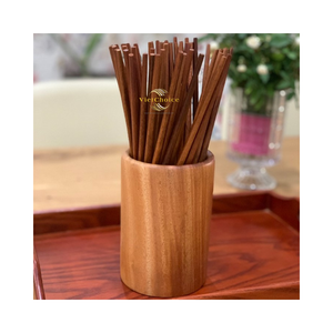 Soporte minimalista para palillos de madera, hecho a mano con madera natural, para guardar utensilios de comedor. - Product Image 2