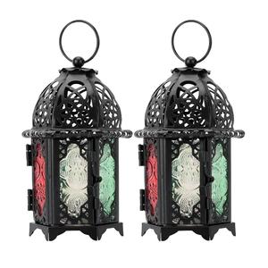 Unique Design Custom Shape Black Finished Metal and Glass Candle <b>Lantern</b> Home Decoration Metal Candle <b>Lantern</b> <b>for</b> Best <b>Sale</b> - Product Image 2