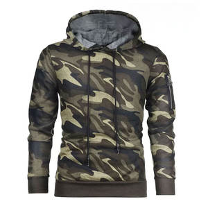Camo Style nouveau modèle hommes décontracté sweats à capuche unis élégant sport qualité supérieure 100% coton polaire hiver dernière conception colorée - Product Image 2