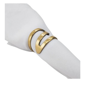 Anillo de Servilleta Metálico Redondo con Acabado de Hierro, Estilo Americano Ecológico para Vajilla de Boda, Precio al por Mayor - Product Image 4